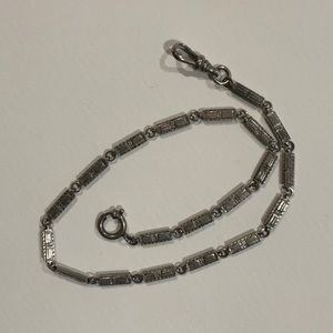 Vintage Edwardian 1900s Silver Plated Watch Fob